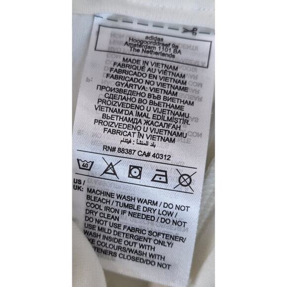 NWT ZNE Adidas Zero Negative Energy Ivory Track Sweat Pant Flat Front Men L - Picture 5 of 5